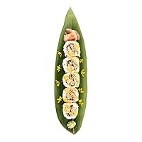 Restaurantware Doja 11.8 x 3.5 Inch Bamboo Leaves 1000 Fresh Bamboo Leaves - Vacuum Sealed Durable Bamboo Ecological Plant Leaves For Displaying Starters And Desserts Ideal For Restaurants