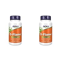 NOW Supplements, D-Flame™ with a Blend of Complementary Herbs, Overexertion Support*, 90 Veg Capsules (Pack of 2)