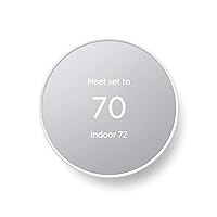 Nest Thermostat - Smart Thermostat for Home - Programmable Wifi Thermostat - Snow