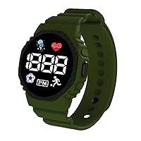 Electronic Watch Luminous Life Waterproof Square LED Football Sports Men Women Digital Wrist Watch for Student Electronic for Home, Friends, Family, School