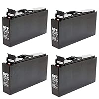 NPP FT12-150Ah (4 Pcs) 12V 150Ah Front Access AGM Deep Cycle SLA Battery | The Ultimate Battery You Can Finally Feel Confident | for Telecommunication System, UPS and Off-Grid Solar System