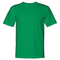 Bayside Adult American Pride Short Sleeve Crewneck T-Shirt, Irish Kelly, Large