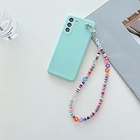 Letter Pendant Beads Chain Case for Samsung Galaxy A51 A52 A71 A50 A72 A42 A32 A22 5G A12 A31 A30S A20 S21 Ultra S20 FE S10 Plus,Blue,for Samsung A31