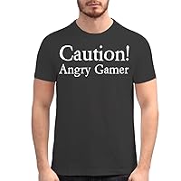 Caution Angry Gamer - Men's Soft Graphic T-Shirt