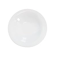 CAC China RCN-213 Clinton Rolled Edge 13-Inch Super White Porcelain Coupe Bowl, 40-Ounce, Box of 12
