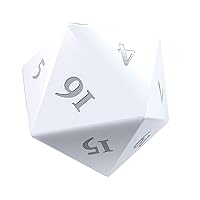 Ultra PRO - Vivid Role Playing Dice (White) - Gaming Dice for DND, MTG, Board Game Dice, Durable Dice d20 Dice, 20 Sided Dice, RPG Gaming Dice, Matte Finish Dice