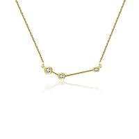 18k Gold Aries Diamond Necklace (0.10 ct.), 45cm