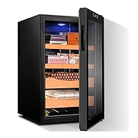 Humidors,Cemulti-Layer Humidifyicigar Cabinet Constant Temperature Humidifyielectronic Cigar Cabinet Wine Cabinet/Black/45 * 52.5 * 72.5Cm