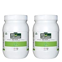 100% Organic Henna Leaf Powder Jar - Set of 2 (500g*2=1000g)
