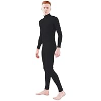 Adult Spandex Turtleneck Long Sleeve One Piece Unitard Bodysuit Dancewear