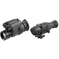 Night Vision Monocular PVS-14 NL1 Gen 2 NVG Military Grade monocular for Adults & AGM Rattler TS19-256 Thermal Imaging RifleScope 12um 256x192, Black