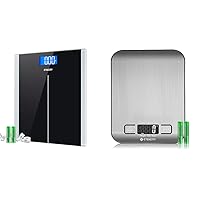 Etekcity Small Food Scale and EB9380H Digital Body Weight Bathroom Scale