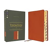ESV, Thompson Chain-Reference Bible, Genuine Leather, Calfskin, Tan, Red Letter, Thumb Indexed ESV, Thompson Chain-Reference Bible, Genuine Leather, Calfskin, Tan, Red Letter, Thumb Indexed Leather Bound