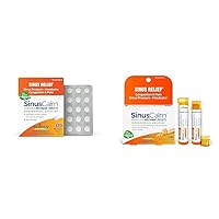 Boiron SinusCalm Tablets for Sinus Relief 120 Count and Pellets for Sinus Relief 2 Count (160 pellets)