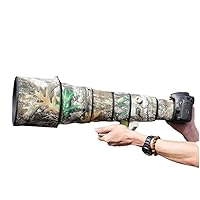 CHASING BIRDS Camouflage Waterproof Lens Coat for Canon EF 800mm F5.6 L is USM Rainproof Lens Protective Cover (Yellow Tree Camouflage, with Extender EF 1.4X II)