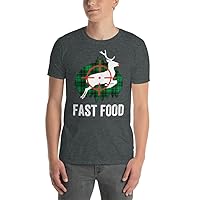 Funny Hunting Meat Eater Christmas Fast Food Rudolph Santa's Reindeer Pun Unisex T-Shirt