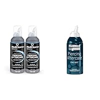 Sterile Saline Piercing Mist Spray 7.5oz 2pack + NeilMed NeilCleanse Fine Mist Piercing Aftercare 6.3oz