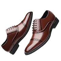 Business Dress British Leather Shoes Fashion Leather Shoes Casual lace up Comfortable Men's Shoes