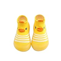 Baby Shoes Toddler Cartoon Duck Bear Non-slip Walking Shoes Newborn Soft Rubber Sole Slippers for Boys Girls