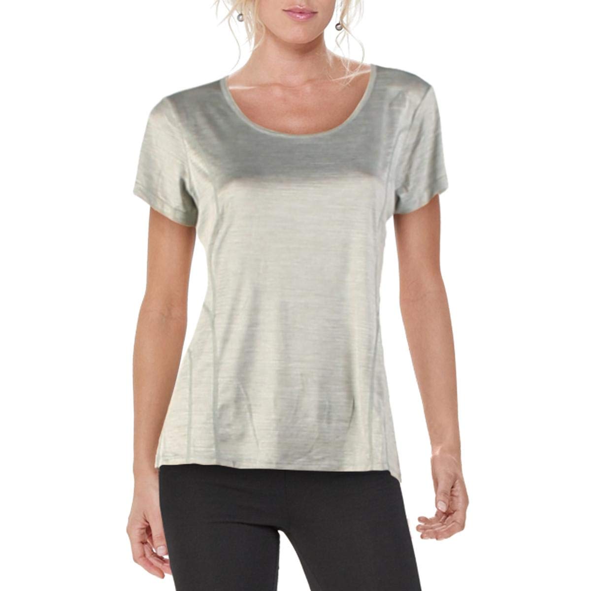 Reebok Womens Linear Marled Basic T-Shirt