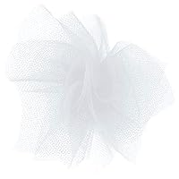 Offray Tulle Craft Ribbon, 6-Inch by 25-Yard Spool, White
