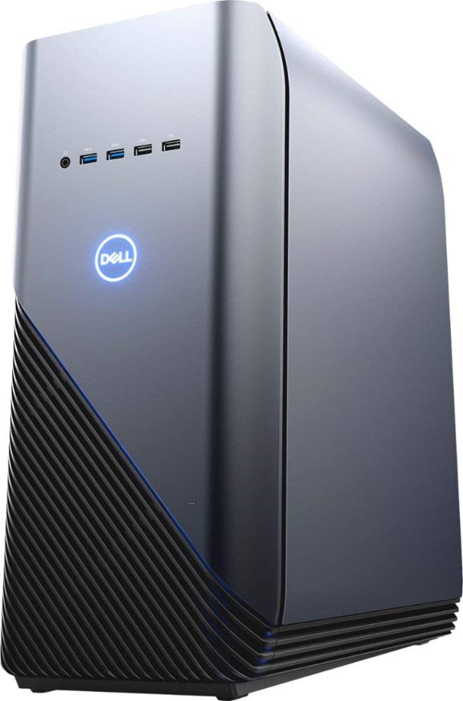 Dell Inspiron Gaming PC Desktop AMD Ryzen 7 2700 Processor, 16GB DRAM, 1TB HDD, AMD Radeon RX 580 4GB GDDR5 Graphics Card, Windows 10 64-bit, Blue LED, Model Number: i5676-A696Blu