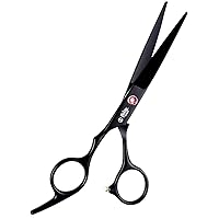 Ethnic Choice Professional Hair Scissors 6” Extremely Sharp Blades, Fine Cutting Blades, Hair Cutting Scissors Professional, Hair Shears, Barber Scissors for Men and Women, Haircut Scissors, Black