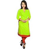 Women's Long Dress Tunic Party Wear Solid Color Kurti Beautiful Indian Girl's Wear Frock Suit Plus Size
