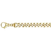 7.5mm Cuban Link Bracelet for Men, 14K Solid Gold