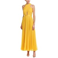 Joie Womens Elenita Gown Dress, Yellow, 6