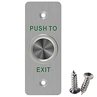 UHPPOTE Momentary Push to Exit Button Outdoor Waterproof Rated IP68 for Door Access Control