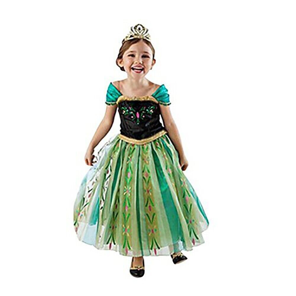 LOEL Princess Costumes Birthday Party Costume Cosplay Dress Up for Little Girls,3-4T