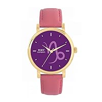 Purple Capricorn Watch Ladies 38mm Case 3atm Water Resistant Custom Designed Quartz Movement Luxury Fashionable