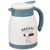 Skater VSP6 Stainless Steel Tabletop Pot, 20.3 fl oz (600 ml), Vacuum Double-Wall Construction, Snoopy Peanuts