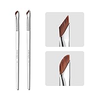 Eyeliner Brow Brush Angled Thin Gel Liner Makeup Brush Fine Point Eyebrow Brushes Flat Brow Tint Brush Kit Applicator Tool