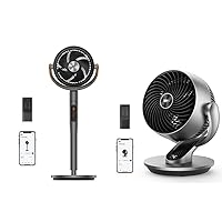 Dreo Smart Table Fans with Oscillating Pedestal Fan for Bedroom and Office