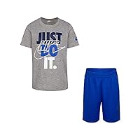 Nike Little Boy's JDI Outline Logo T-Shirt and Short Set (Game Royal, 4)