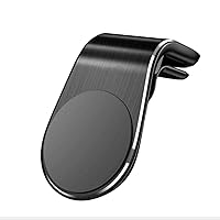 Magnetic Phone Holder/Clip for Car, L- Shape, Extra-Strong Magnet included, Fits any phone, Clips into air vent