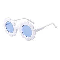 Sunglasses for Kids Round Flower Cute Glasses UV 400 Protection Children Girl Boy Gifts