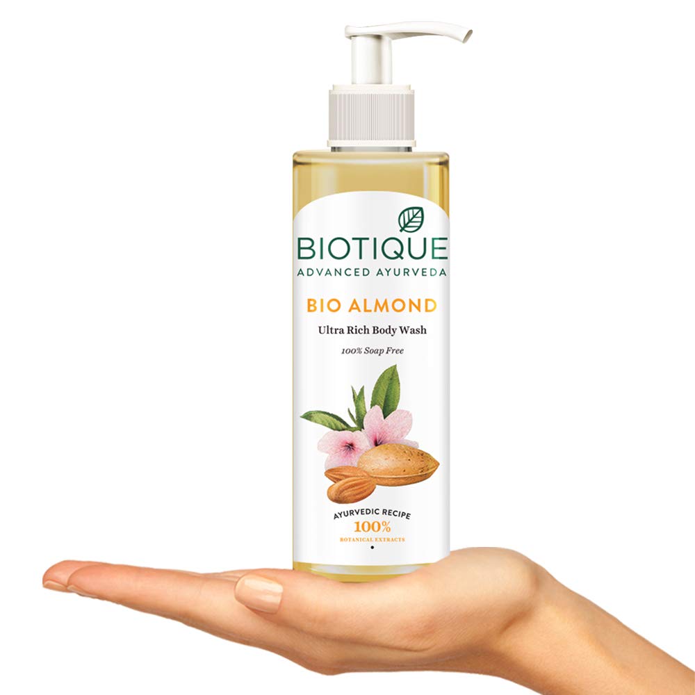Biotique Almond Oil Ultra Rich Body Wash, Botanical Extracts, 200 ml