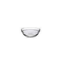 Duralex Gigogne Glass Stackable Mixing Bowls/Prep Bowls Set of 6, Clear. 6⅞ oz. / 4.1