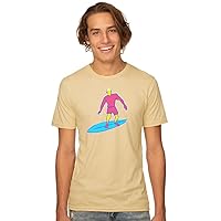 Mens Simple Surfer Surfing Tee Shirt - Made in USA