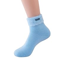 Women's Home Socks Brushed Thickened Plush Warm Socks Soft Cozy Thermal Socks for Woman Lady Girl Hosiery