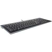 Kensington K72357WW Advance Fit Full-Size Wired Slim English Keyboard (US layout) - Black