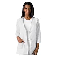 Cherokee Professionals Women Scrubs Lab Coats 3/4 Sleeve Embroidered 1491