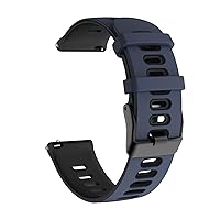 HAZELS Double Color Silicone Straps for Mibro Lite Smart Watch Band Bracelets for Xiaomi Mibro Air/Mijia Quartz Wristband (Color : Color M, Size : 20mm)