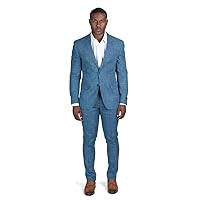 Slim Fit 2 Button Plaid Tweed Men's Suit Notch Lapel SD95818