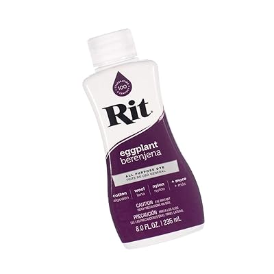  Rit Dye Liquid – Wide Selection of Colors – 8 Oz. (Eggplant)
