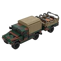 Military Vehicle Building Blocks Sets, WW2 Army Armored Vehicle Car Building Blocks, Battle Truck for Boys Kids Adults, 459PCS