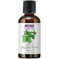 Essential Oils, Peppermint Oil, Invigorating Aromatherapy Scent, Steam Distilled, 100% Pure, Vegan, Child Resistant Cap, 2-Ounce